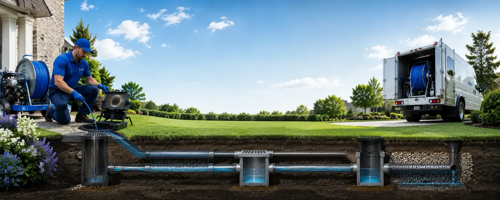 Outdoor drain cleaning information for Blue Gap, AZ